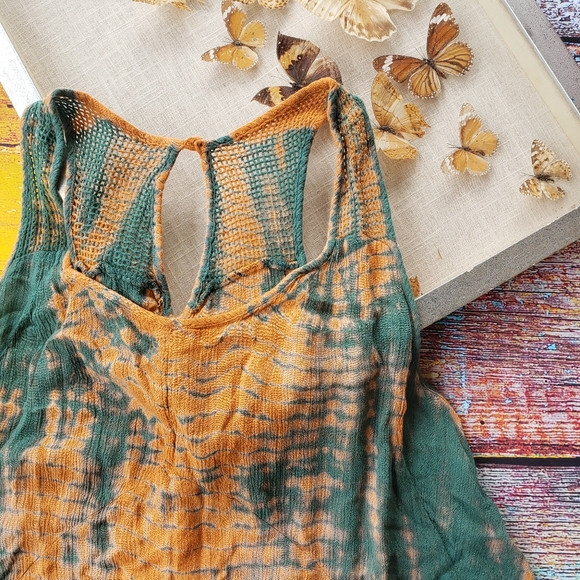 Lovers + Friends Tie Dye Mesh Mini Swing Dress S - Picture 4 of 10